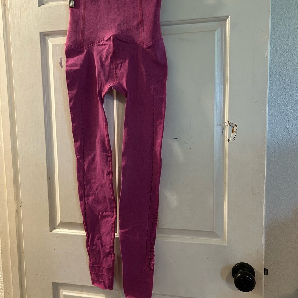 Free People Magenta Seamless Leggings